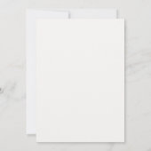 Invitation Fleurs 3D Crème Roses Mariage Simple (Dos)