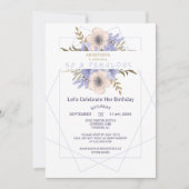 Invitation Fleurs 50 et Fabuleuse Rose de Pêche Violette Anni (Devant)