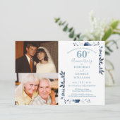 Invitation Fleurs 60e anniversaire de mariage Alors & Mainten (Debout devant)