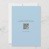 Invitation Fleurs à l'aquarelle dans un code QR de tasse de t (Dos)