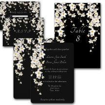 Fleurs à l'aquarelle noir et blanc élégantes