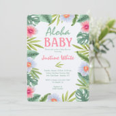 Invitation Fleurs Aloha (Debout devant)