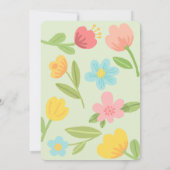 Invitation Fleurs Amusantes Anniversaire (Dos)