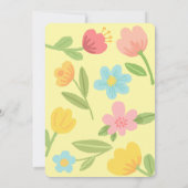 Invitation Fleurs Amusantes Anniversaire (Dos)