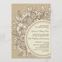 Invitation Fleurs Anniversaires