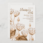 Invitation Fleurs Antiques (Devant / Derrière)