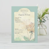 Invitation Fleurs Aquarelle (Debout devant)