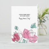 Invitation Fleurs Aquarelle (Debout devant)