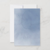 Invitation fleurs aquarelle et détails en faux or | mariage (Dos)