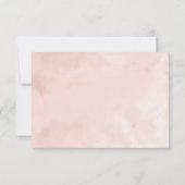Invitation Fleurs Aquarelle Rose Foncé Enregistrer La Date (Dos)