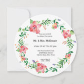 Invitation Fleurs aquarelles (Devant)