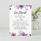 Invitation Fleurs aquarelles abstraites modernes Nous nous so (Debout devant)