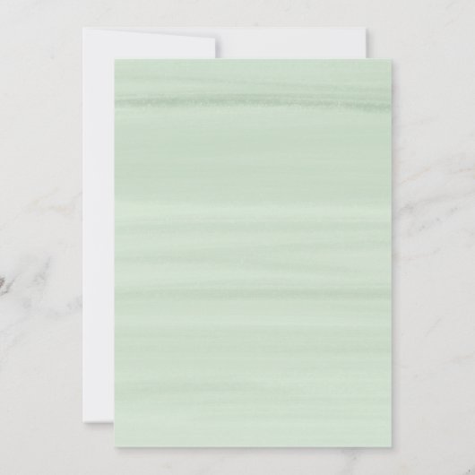 Invitation Fleurs aquarelles avec Fête des mariées Parties sc (Dos)