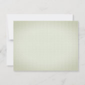 Invitation Fleurs aquarelles, dîner de répétition à pois (Dos)