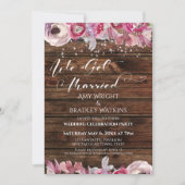 Invitation Fleurs aquarelles rustiques & lumières Nous sommes (Devant)