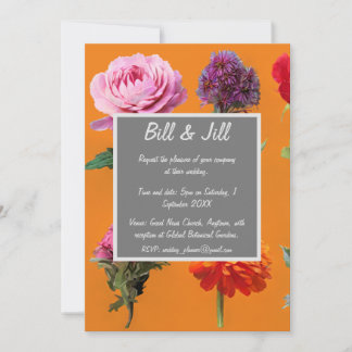 Invitation Fleurs Assorties Mariage de marguerite