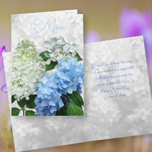 Invitation Fleurs avec message personnalisé pour la fête des
