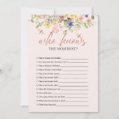 Invitation Fleurs BABY SHOWER libellule QUI CONNAÎT NUMÉRIQUE (Devant)