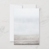 Invitation Fleurs Beach Arbor Mariage RSVP (Dos)