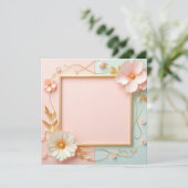 Invitation Fleurs bicolores (Debout devant)