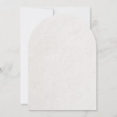 Invitation Fleurs blanches 3D Roses Mariage Casual (Dos)