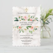 Invitation Fleurs blanches blanches blanches blanches blanche (Debout devant)