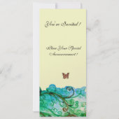 Invitation FLEURS BLANCHES Bleues Bleues Bleues Bleues Blance (Dos)