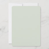 Invitation Fleurs blanches chic Roses Engagement (Dos)