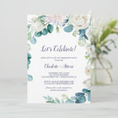 Invitation Fleurs Blanches Classiques Fêtons (Debout devant)