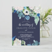 Invitation Fleurs blanches classiques | Marine Le Mariage de (Debout devant)