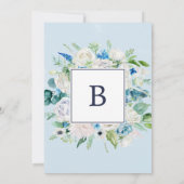 Invitation Fleurs blanches classiques | Rustic Le Mariage De (Dos)