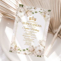 Fleurs blanches d'ivoire Charra Mis Quince d'or me