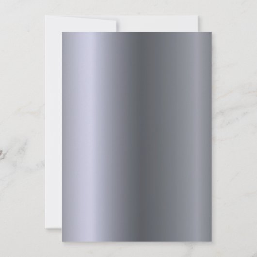 Invitation Fleurs blanches en argent 60e anniversaire de mari (Dos)