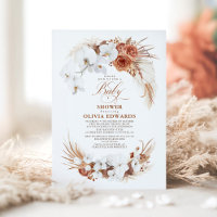 Fleurs blanches en terre cuite Baby shower chic Bo