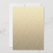 Invitation Fleurs blanches et blanches Bac Or Mariage moderne (Dos)