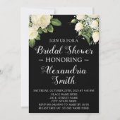 Invitation Fleurs blanches | FÊTE DES MARIÉES (Devant)