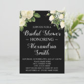 Invitation Fleurs blanches | FÊTE DES MARIÉES (Debout devant)