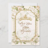 Invitation Fleurs blanches Quinceanera or Mexicaine Anniversa (Dos)