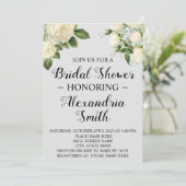 Invitation Fleurs blanches | Réception de mariage  (Debout devant)