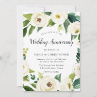 Fleurs blanches toutes années Mariage Anniversaire
