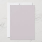 Invitation Fleurs blanches violettes Papillons 90e anniversai (Dos)