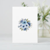 Invitation Fleurs bleues (Debout devant)