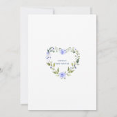 Invitation Fleurs Bleues Charme Baby shower Garçon Par Courri