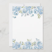 Invitation Fleurs Bleues Citron Main Squeeze Mariage (Dos)