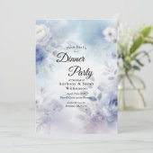 Invitation Fleurs bleues douces et purée de lavande (Debout devant)