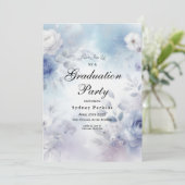 Invitation Fleurs bleues douces et purée de lavande (Debout devant)