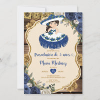 Fleurs bleues et blanches Presentación De Tres Año