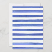 Invitation Fleurs bleues et jaunes Gold Frame Sweet 16 (Dos)