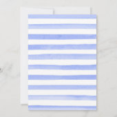 Invitation Fleurs bleues et marguerites Mariage de couronne (Dos)