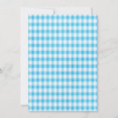 Invitation Fleurs bleues et papillons (Dos)